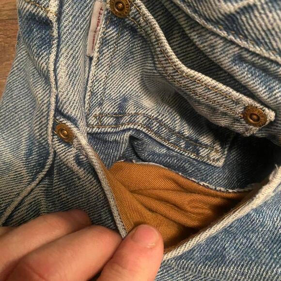 Mens carhartt work denim jeans - Picture 3 of 7